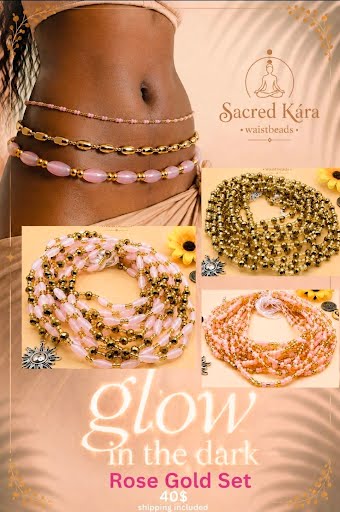 Rose Gold Glow in the Dark Set