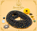 Iridescent Gold Multicolor, Permanent, Tie on, Micro Ghana Glass Waist Beads 2mm