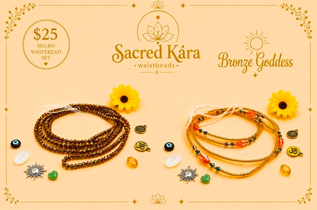 Bronze Goddess Set, 2mm, Permanent, Glass Beads