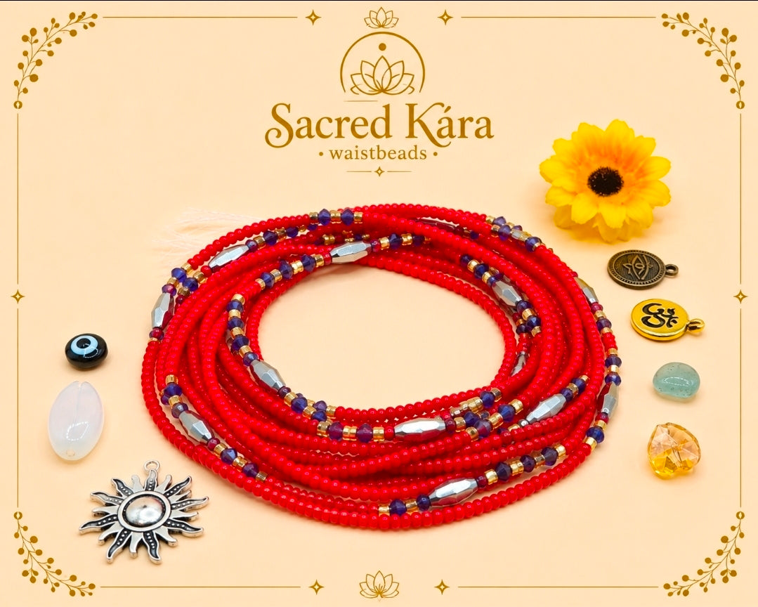 Scarlet Noire Set, 2mm, Permanent, Glass Beads
