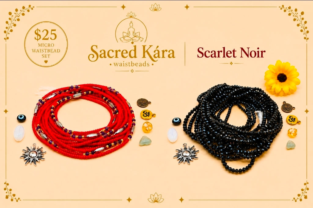 Scarlet Noire Set, 2mm, Permanent, Glass Beads